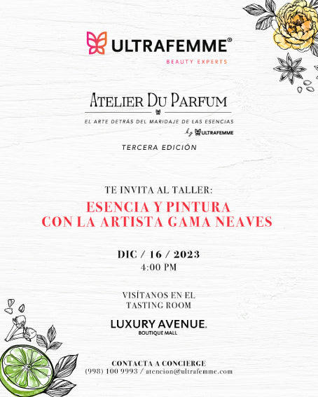 Se participe del Atelier Du Parfum y sus talleres de arte