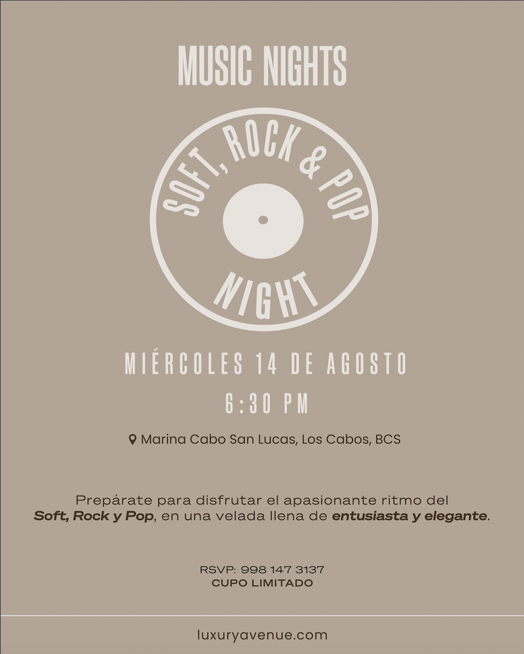 Music Nights: Soft Rock & Pop