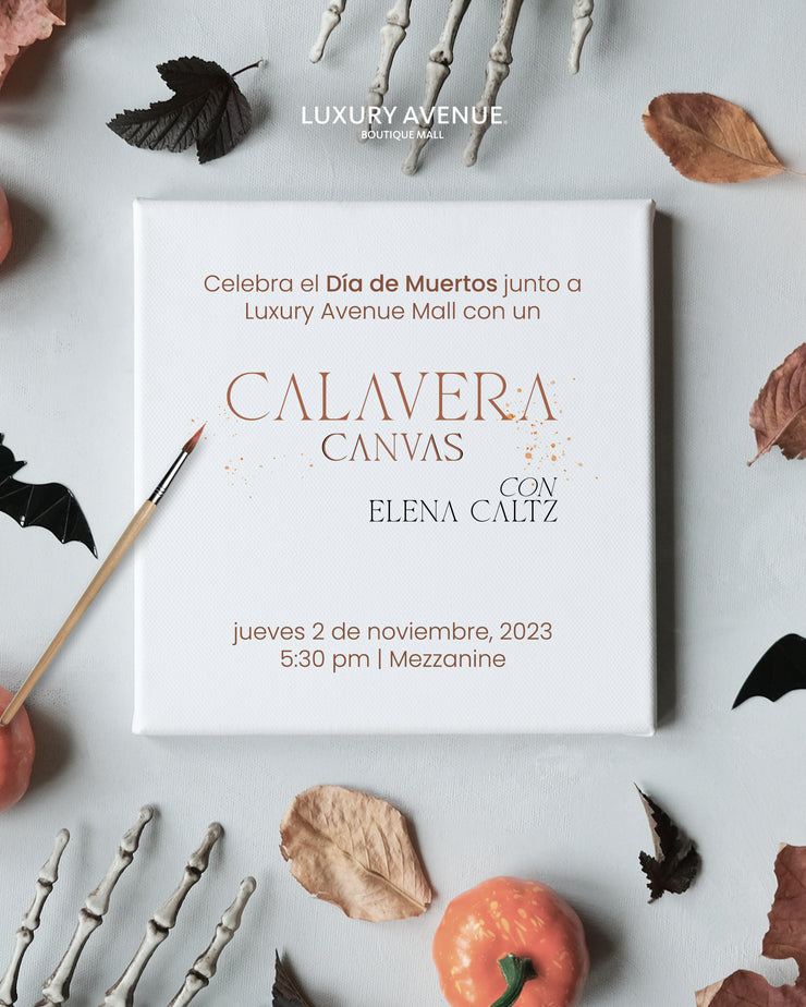 Celebra Día de Muertos con un Calavera Canvas junto a Elena Caltz