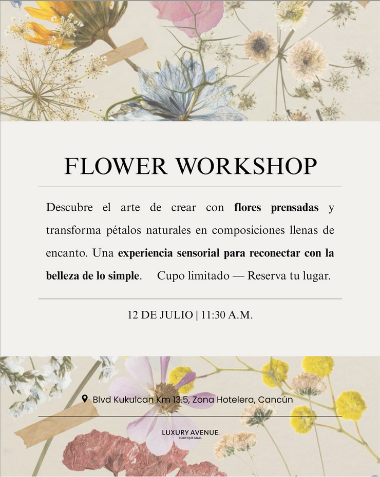 Flower Workshop: Flores Prensadas