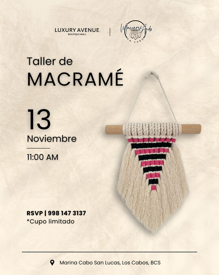 Crea tu Propio Tapiz: Taller Exclusivo de Macramé con Priscila Santucho