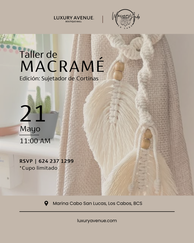 Entre Nudos y Cortinas: Taller de Macramé Decorativo