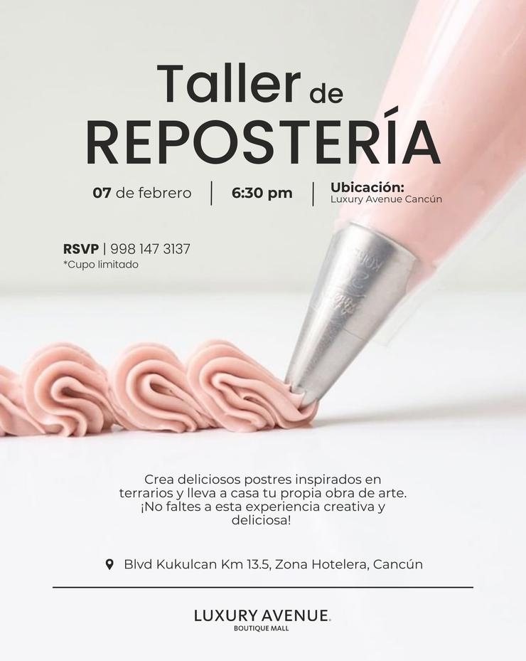 Taller de Repostería: Crea tu propia obra de arte comestible