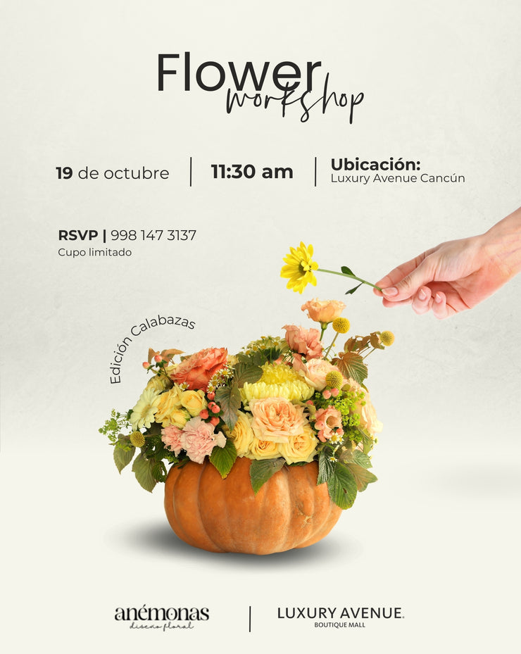 Flower Workshop: Edición Calabazas