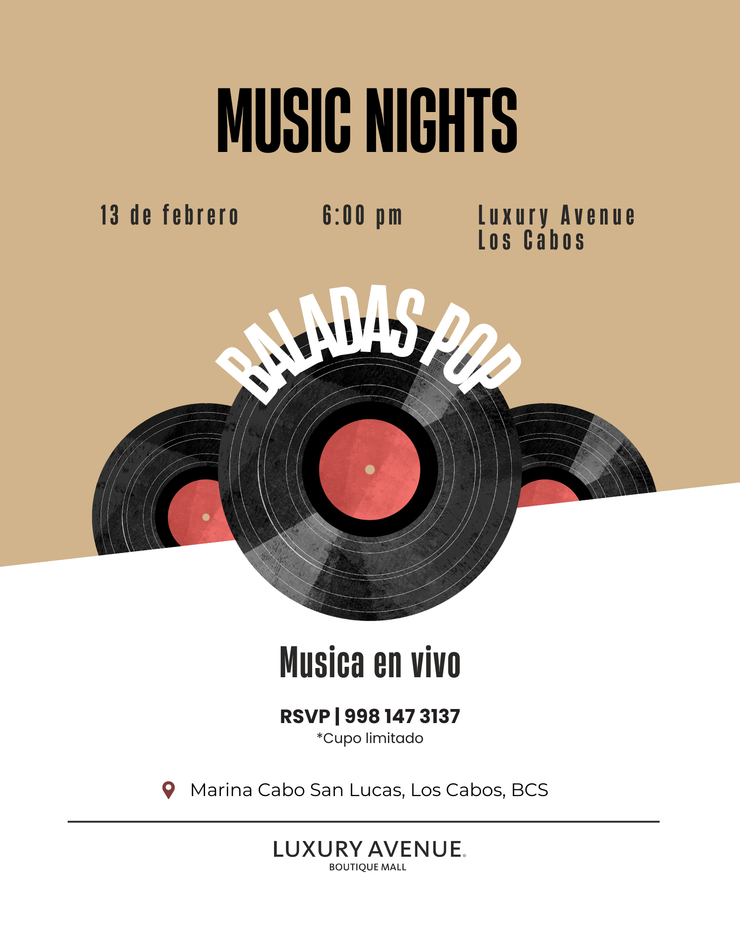 Music Nights: Baladas Pop